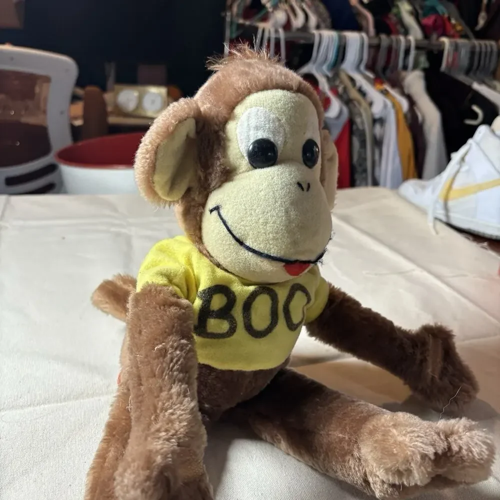 Vtg 1980 Dakin BOO Monkey Stuffed Plush